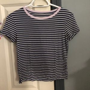 Striped short sleeve